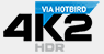 Hot Bird 4K2 HDR (High Dynamic Range) logo